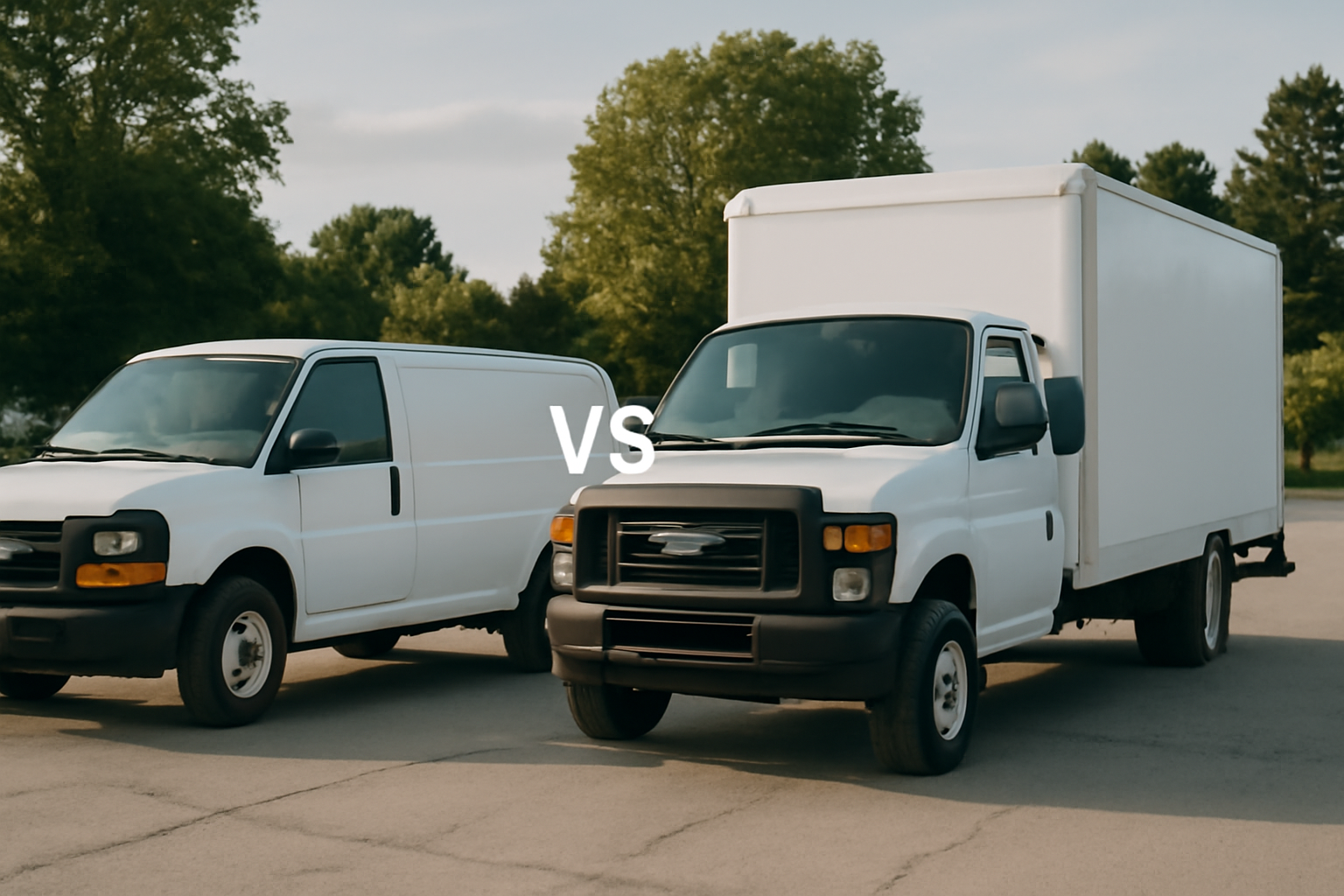 Cargo Van vs. Moving Truck: Which One Do You Actually Need?